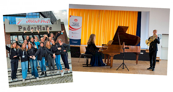 Unser 9. A Konservatoriumsklasse in Paderborn | Noam Baltrusch (Horn) und Tara Müller (Klavier), Foto: Fiona Müller
